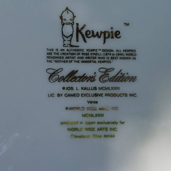 Kewpie Collectable Decorative plate - Picture 4 of 5